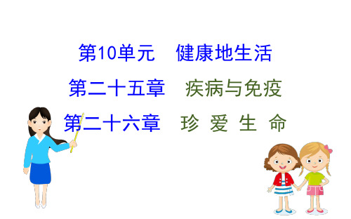 2020中考生物(新课标江苏版)一轮复习方略(课件)第10单元 健康地生活(共72张PPT)