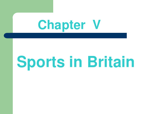 Sports in Britain--me