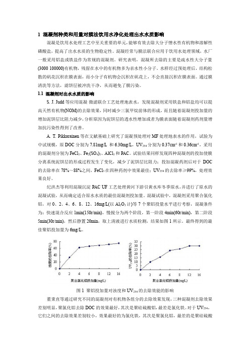 膜法饮用水净化与处理