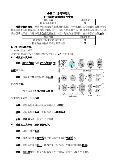 必修二生物学业水平测试阅读材料(1)