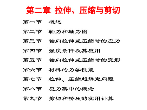 拉伸压缩和剪切