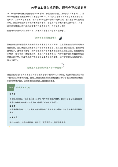 关于抗血管生成药物，还有你不知道的事