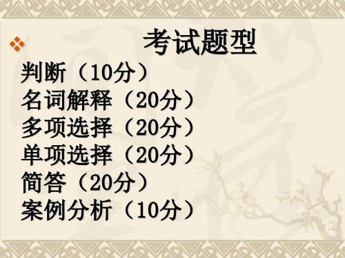 商标法习题及案例