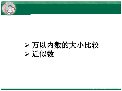 万以内的数大小比较、近似数优质课公开课课件