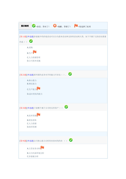 2022年企业战略分析电大网络形考13次作业答案