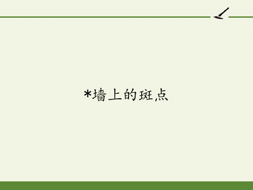 人教版高中语文选修：外国小说欣赏-课件-第一单元-墙上的斑点2