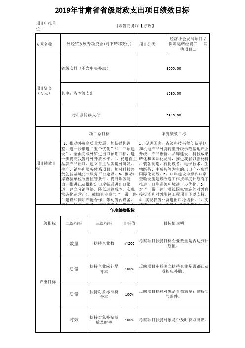 外经贸(转移支付)