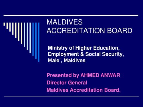 马尔代夫 maldives accredit board【英文】