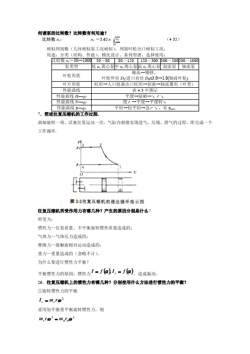 流体机械复习题