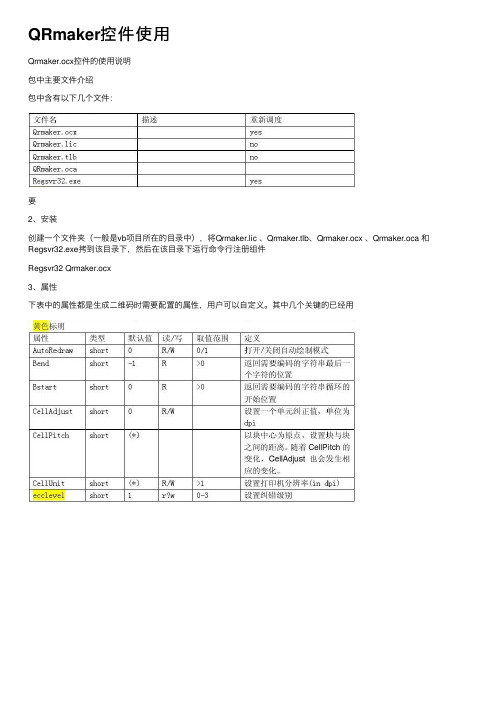 QRmaker控件使用