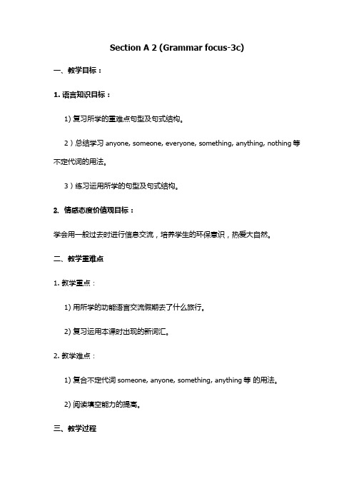 八(上)unit1 Grammar focus