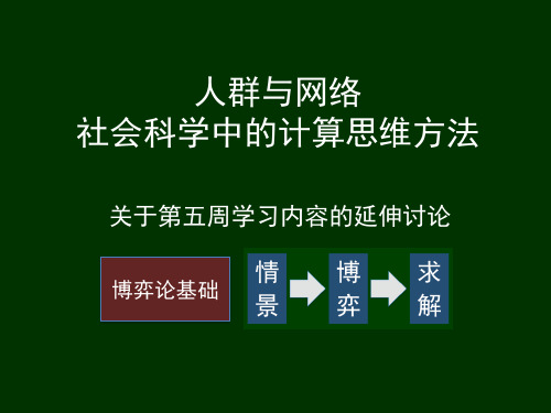 《社会科学中的计算思维方法》《网络、群体与市场》教学课件-005(博弈论基础)