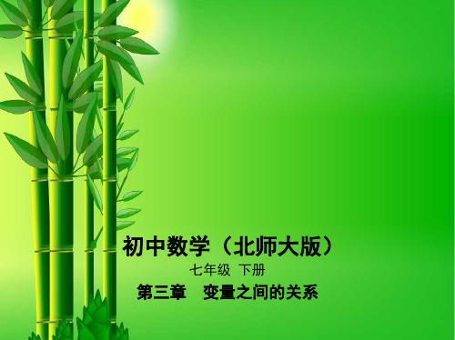 七年级数学下册第3章变量之间的关系3.2用关系式表示的变量的关系335