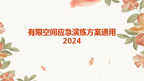 2024版年度有限空间应急演练方案通用