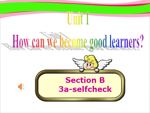 课件 unit Section B 3a -selfcheck  公开课精品课件