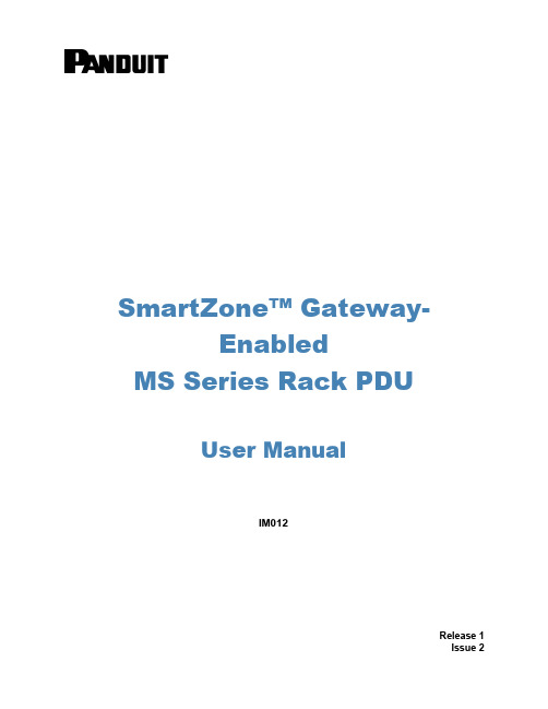 bagateway-Enabled MS Series 机柜PDU用户手册说明书