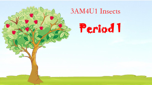 牛津上海版三年级英语上册 Module 4 Unit  1《  Insects》课件