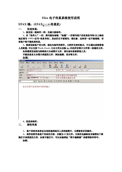 用邮件收发传真 Efax电子传真系统使用说明