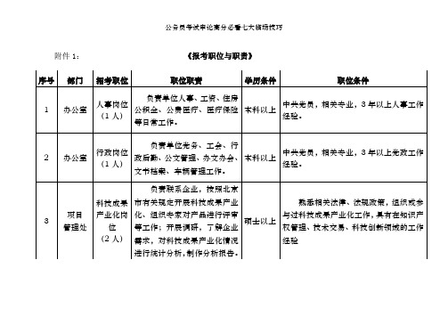 公务员考试申论高分必看七大临场技巧