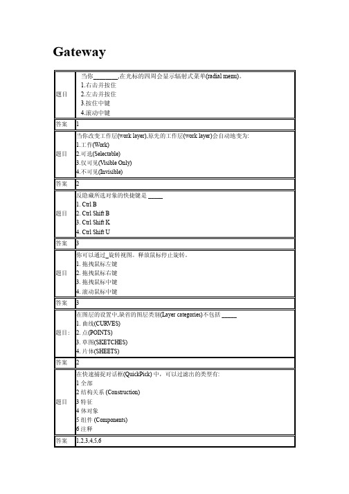 UG考试复习资料