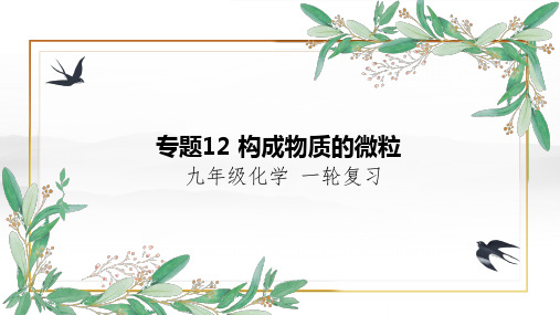 专题12+构成物质的微粒-【学以致用】2023年中考化学一轮专题复习课件(全国通用)