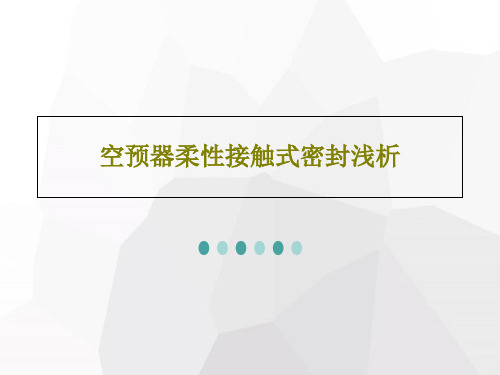 空预器柔性接触式密封浅析共26页