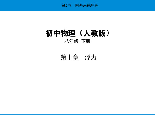 2020人教版物理八年级下册课件—15-第十章第2节阿基米德原理