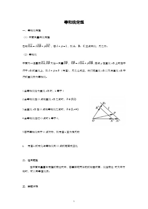 向量技巧：等和线