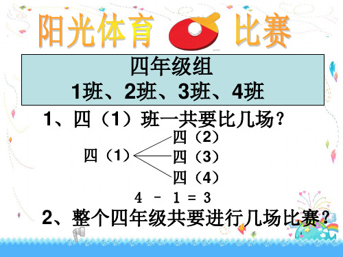 五年级下册数学课件-8.2 比赛场次 ｜冀教版   (1)