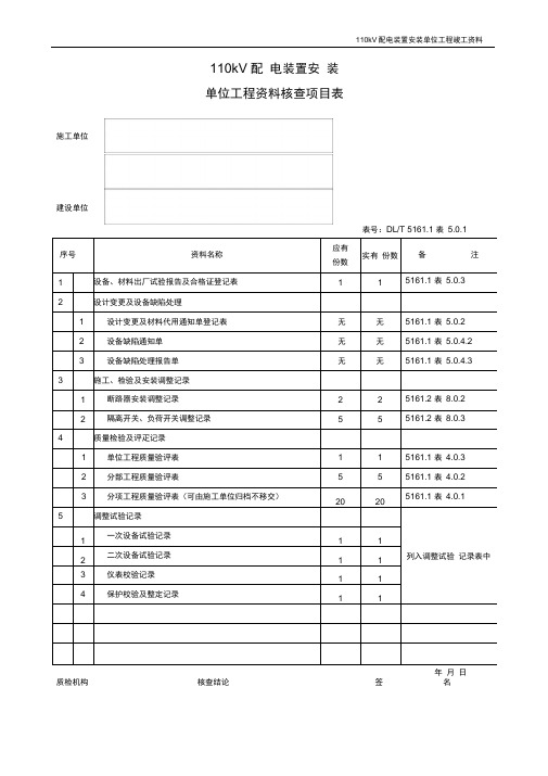 (2)质量控制资料