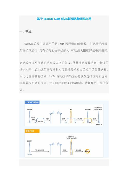 基于SX1278 LORA低功率远距离组网应用