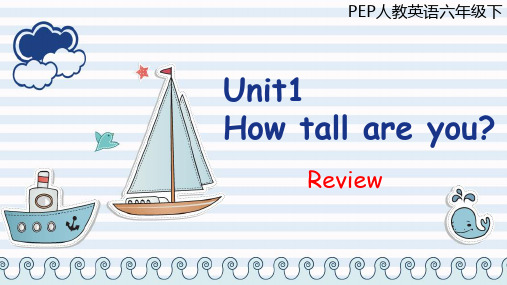 Unit 1 How tall are you？Review(课件)人教PEP版英语六年级下册