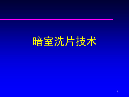 暗室处理技术