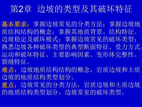 边坡工程第2章  边坡的类型及其破坏特征