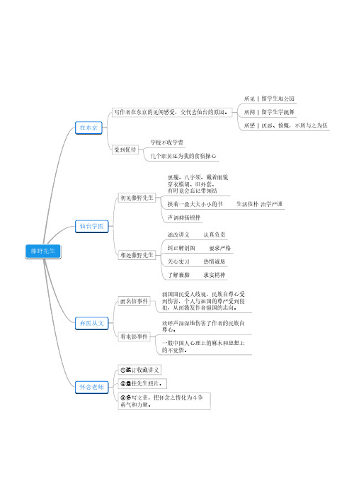 朝花夕拾   思维导图 藤野先生