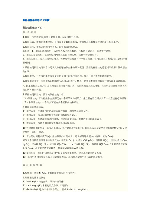 数据结构学习笔记