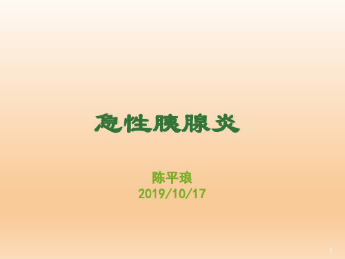 急性胰腺炎ppt课件