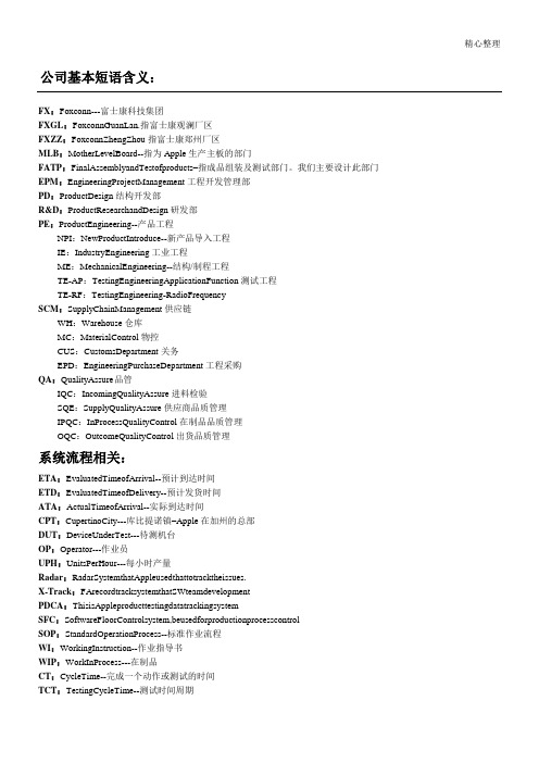 工程英文单词