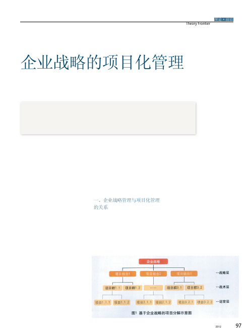 企业战略的项目化管理