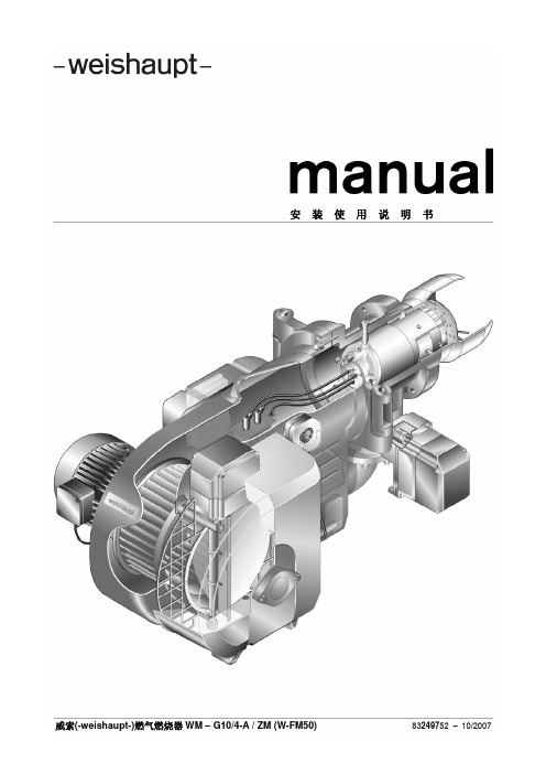 威索燃烧器 WM-G10-4 ZM _W-FM50中文说明书