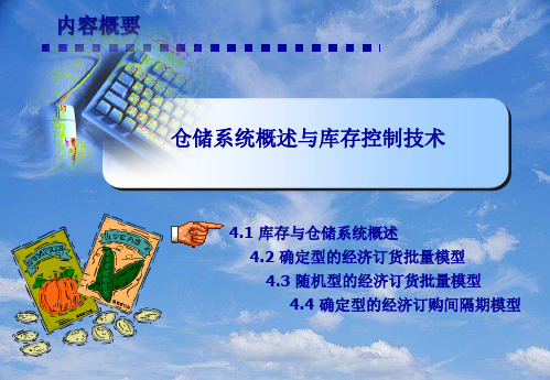 仓储系统概述与库存控制技术.pptx