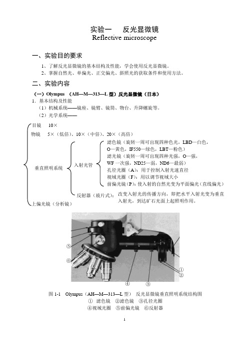 矿石学、矿相学实验指导书