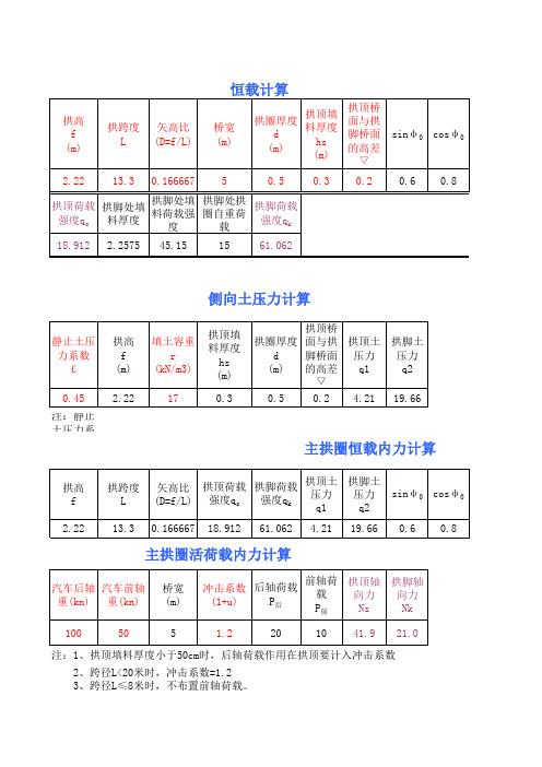 拱桥计算软件