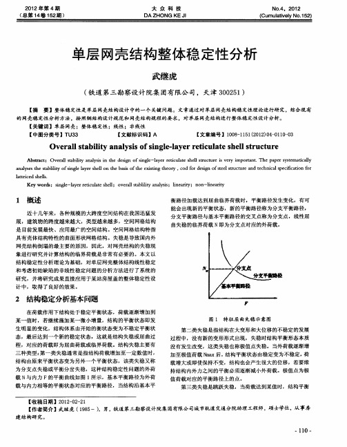 单层网壳结构整体稳定性分析