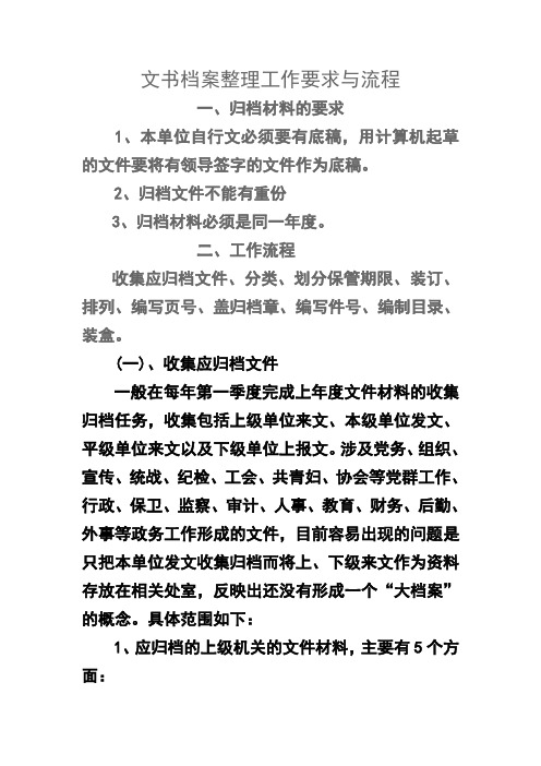 文书档案整理工作流程正文 (2)