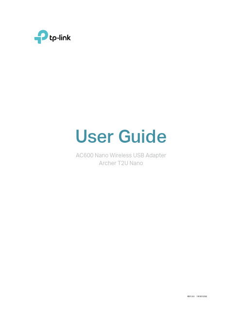 TP-Link AC600 Nano Wireless USB Adapter 用户手册说明书
