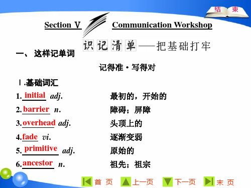 英语北师大选修7课件:Unit 20 Section Ⅴ Communication Workshop