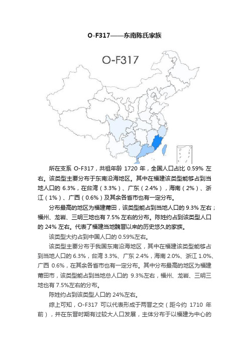 O-F317——东南陈氏家族