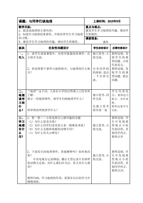 绪言-与同学们谈地理