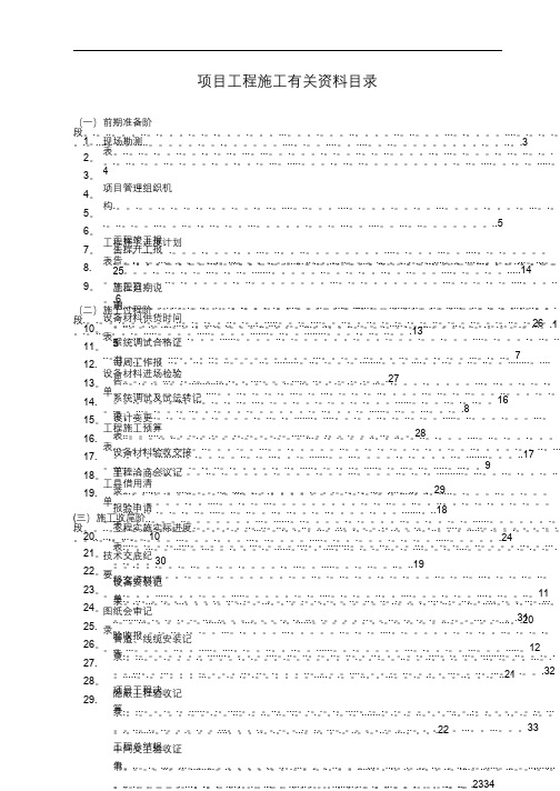 弱电工程施工规范表格_pdf